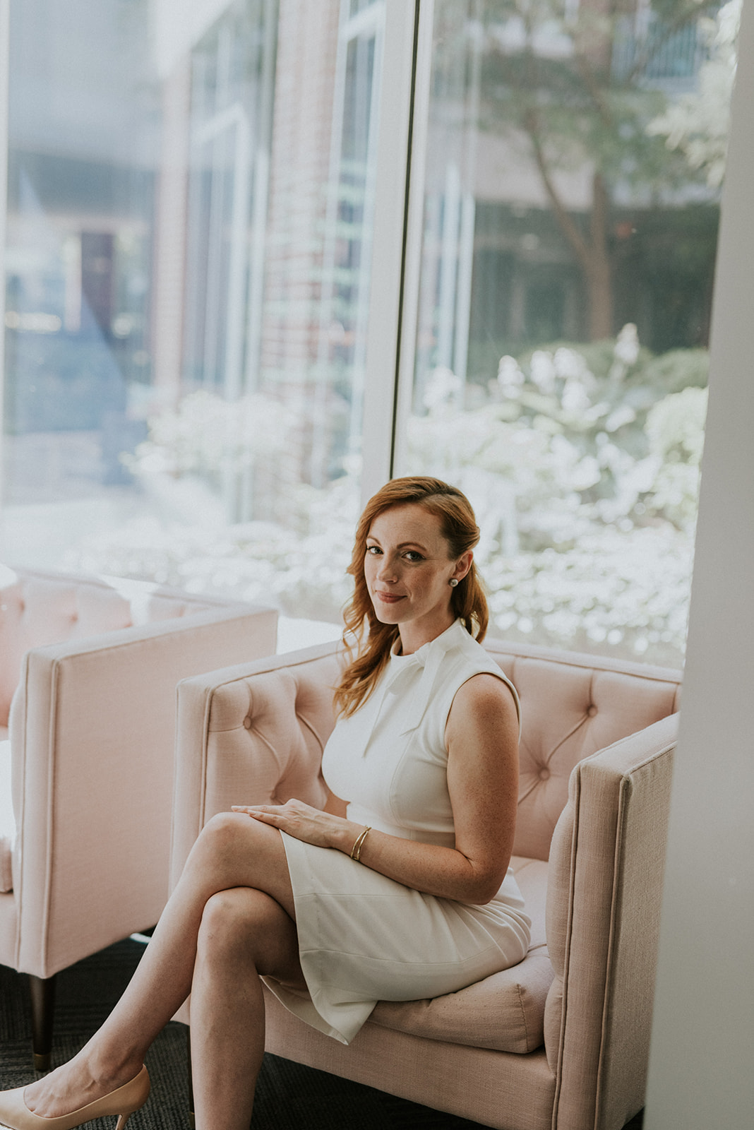 Amy Brogdon, founder, seated portrait